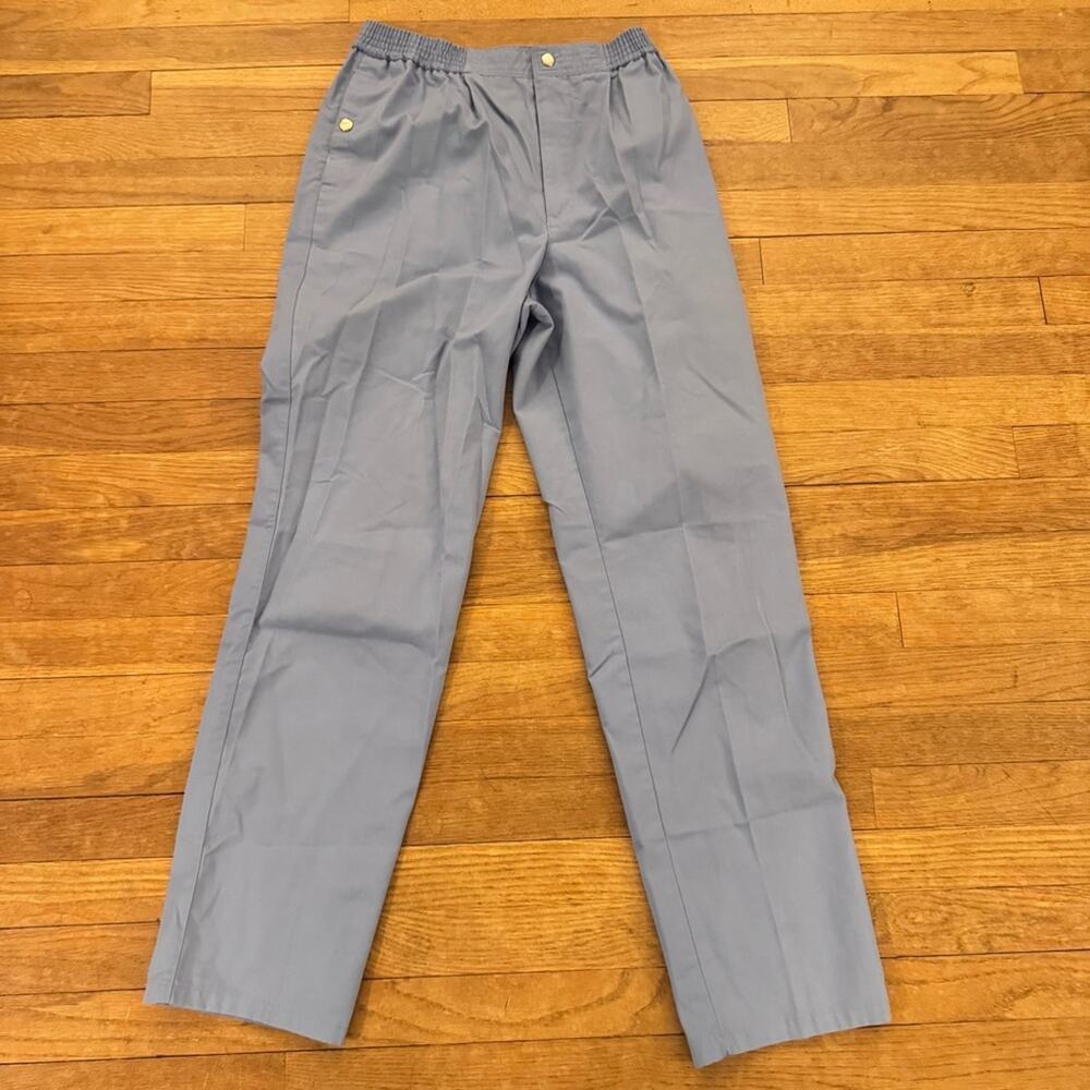 J&L Sport women's blue straight leg chino pants size large b77
